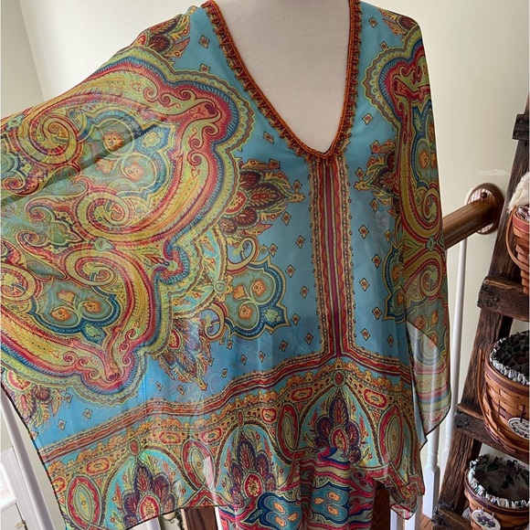 Hale Bob Beaded Silk Tunic and pant set. Medium, NWT ๐ฅ๐ด๐ - Picture 11 of 15
